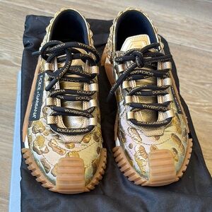 Dolce & Gabbana Gold Limited Edition Sneakers